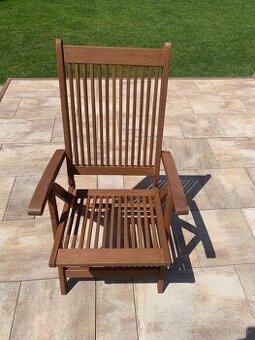 Polohovatne kreslo - teak