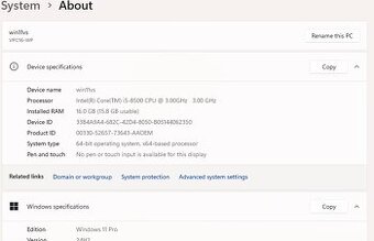 Mini PC ViewSoninc Intel i5 8500 - 16GB RAM