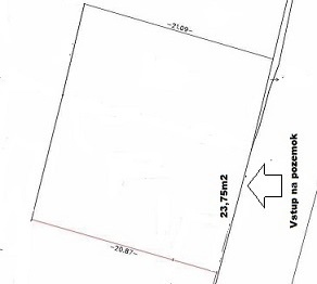 Stavebný pozemok v obci Nižná Kamenica - 500 m2