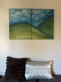 Obraz Krajina od Sone Mrázovej 88x58,5cm