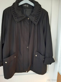 Dámsky čierny plášť 3XL