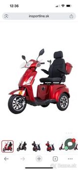 Trojkolesový vozík pre seniorov