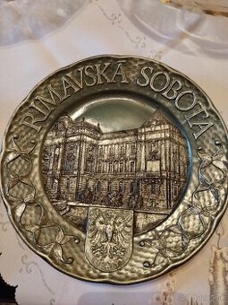 Dekoračný drevený tanier Rimavská sobota