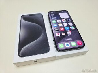 APPLE IPHONE 15 PRO MAX 256GB BLACK TITANIUM,BATERKA 99%