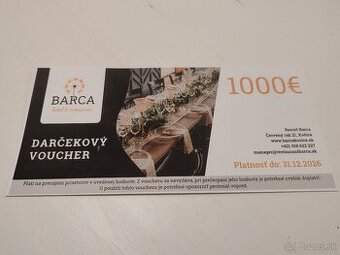 Voucher do Resort Barca v hodnote 1000eur