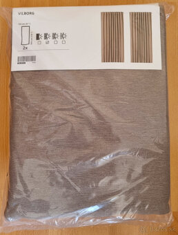 Predám záclony IKEA VILBORG – úplne nové, nerozbalené