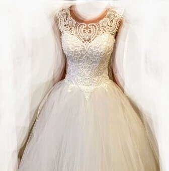 Svadobné šaty 36-38,S-M