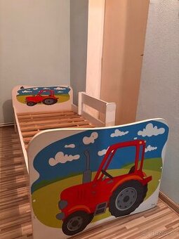 Detská posteľ traktorová