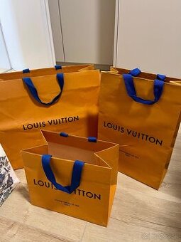 Papierové tašky 3ks Louis Vuitton a 1ks Dior