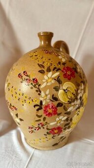 Ručne maľovaný keramický džbán Karla Erlach, rok 1993