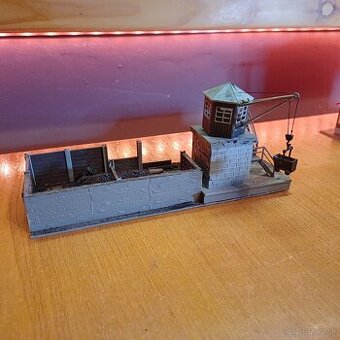 modelova zeleznica HO zauhlovaci zeriav