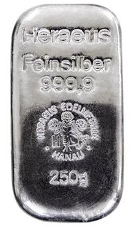 Investičné striebro 250 g Odliatok Striebro