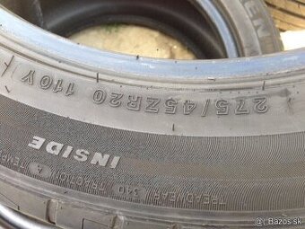 Predám letné pneu 275/45r20