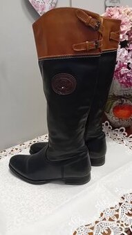 Tommy Hilfiger celokožené čižmy,veľ.40