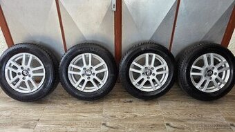 Predám hliníkové disky r15 5x112,zimné 195/65 Continental