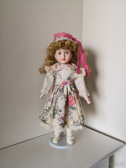 Stará porcelánová zberateľská bábika Patrika 43cm