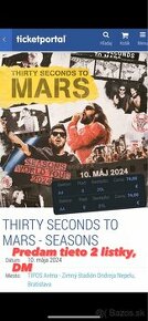 Lístky 30 Seconds to Mars