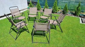 Záhradné stoličky 6ks