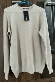 Tommy Hilfiger pánsky sveter veľkosť L (béžový)