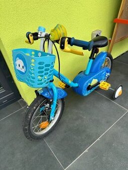 Detský 14 palcový bicykel Btwin modrý