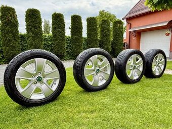 Komplet letnú sadu alu Škoda 5x112 205/55R16.
