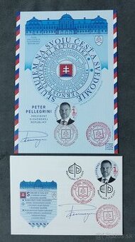 Peter Pellegrini - pamätný list a FDC obálka