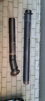 Komín 120mm , 2,4 m, 1,5 mm oceľ s nastaviteľným kolenom