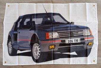 Vlajka Peugeot 205 GTI  turbo T16