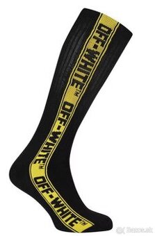 Ponožky Off-white , one-size , čierno-žltá