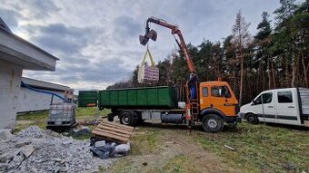 Hakovy nosič kontajnera s hydraulickou rukou