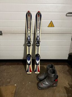 Detske lyze 90 s lyziarkami