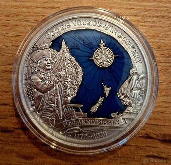 JAMES COOK DISCOVERY" 250th Anniversary Silver Coin