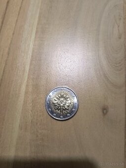 2€ minca Prvá transfúzia krvi