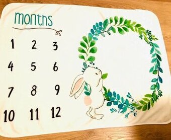 Monthly Bunny Photography Blanket