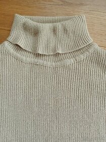H&M sveter béžovy kratší/cropped - 1