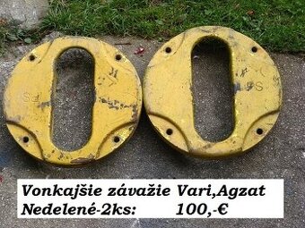 Závažie vnútorné a vonkajšie a SPONA - POŠLEM
