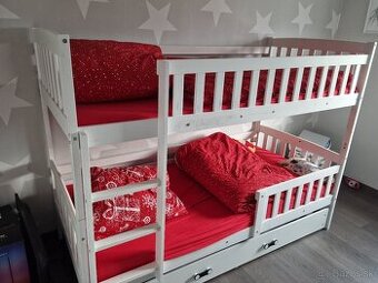 Detská poschodová posteľ - už rozobratá