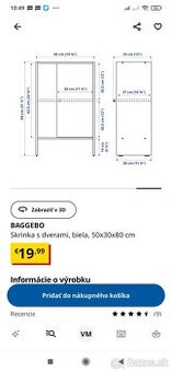 Skrinka BAGGEBO IKEA