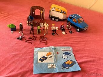 Stajňa a povoz pre koňa playmobil