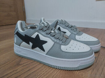 Bathing Ape BapeSta Low Grey Black