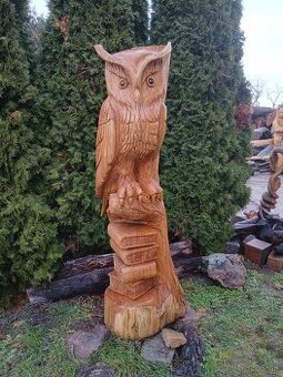 Vyrezavana sova - dub