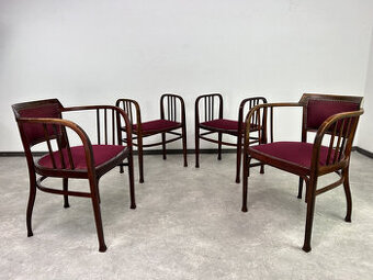 Thonet kresielka - taburety 1900 Otto Wagner