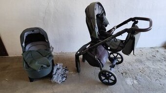 Kočiar Roan Bloom tmavo zelena farba 2 kombinácia