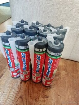 PREDáM  NOVý 12ks čistý Acetátový silikón na dlažbu a sanitá