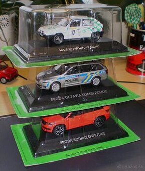 ŠKODA modely KALEIDOSKOP , 1:43 , DE AGOSTINI