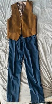 Oblekové nohavice s vestou