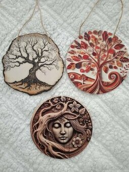 Dekorácie na zavesenie- vintage štýl