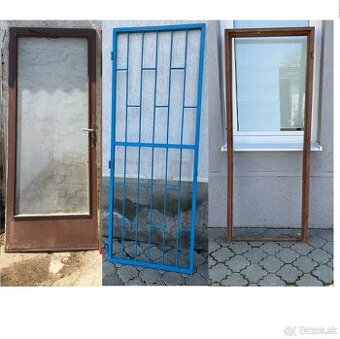 Železné dvere zárubňa a ocelová mreža