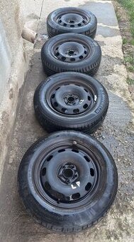 Predám letné pneumatiky Continental na plechových diskoch