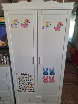 Detský nábytok – skriňa + regál (set) | TOP stav